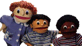 Kids on the Block puppet cast